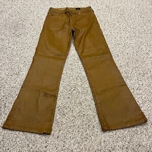 AG Adriano Goldschmied The Quinne Crop High Rise Cropped Kick Flare Pants Sz 27